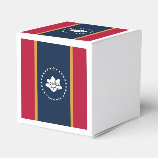 Patriotic favor box with Flag of Mississippi, USA Geschenkschachtel (Rückseite)