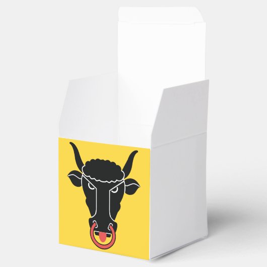 Patriotic favor box with Flag of Uri, Switzerland Geschenkschachtel (Geöffnet)