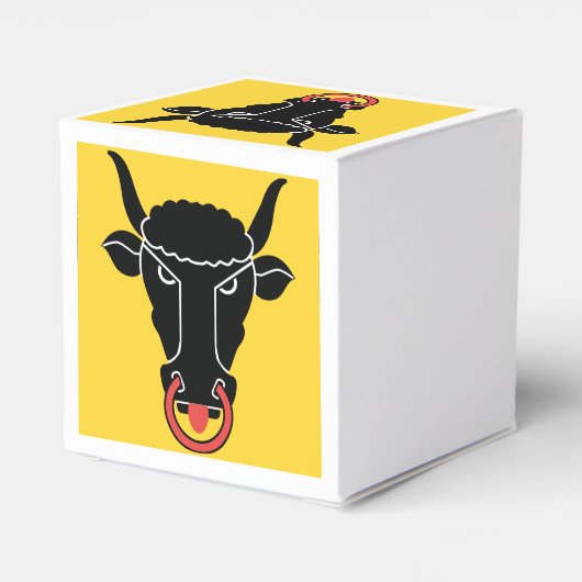Patriotic favor box with Flag of Uri, Switzerland Geschenkschachtel (Rückseite)