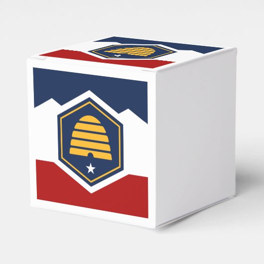 Patriotic favor box with Flag of Utah, USA Geschenkschachtel (Vorderseite)
