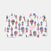 Patriotic Firecracker Popsicles 4. Juli Party Geschenkschachtel (Ungefaltet)