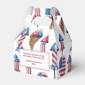 Patriotic Firecracker Popsicles 4. Juli Party Geschenkschachtel (Vorderseite)