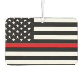 Patriotic Firefighter Style American Flag Autolufterfrischer (Rückseite)