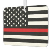Patriotic Firefighter Style American Flag Autolufterfrischer (Links)