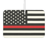 Patriotic Firefighter Style American Flag Autolufterfrischer (Vorderseite)