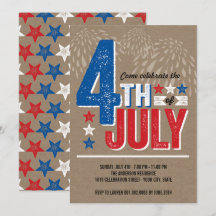 Patriotic Fireworks Amerikanische Unabhängigkeitst