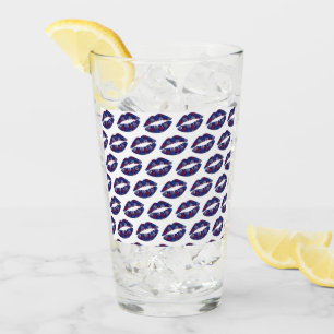 Patriotic Fireworks Kiss Glas