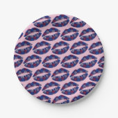 Patriotic Fireworks Kiss Paper Teller (Vorderseite)