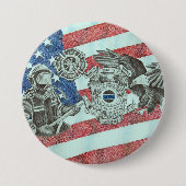 Patriotic First Responder Button (Vorderseite)