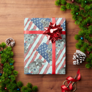 Patriotic First Responder Geschenkpapier