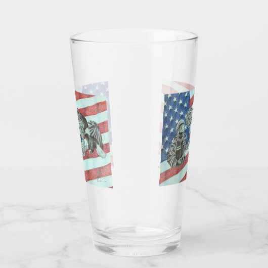 Patriotic First Responder Glas (Rechts)