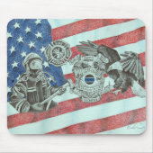 Patriotic First Responder Mousepad (Vorne)