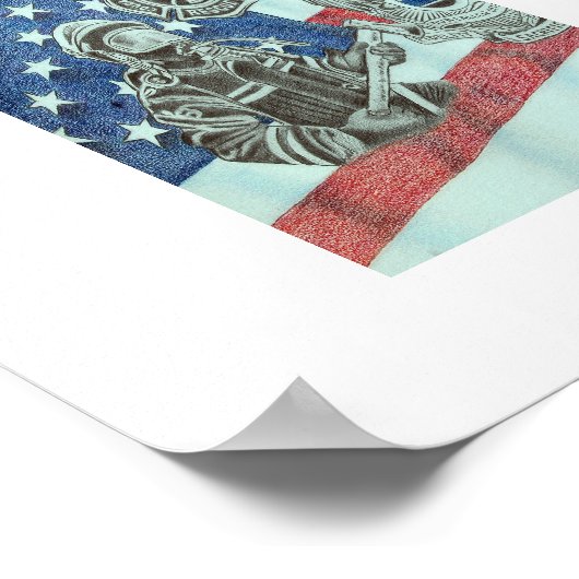Patriotic First Responder Poster (Ecke)