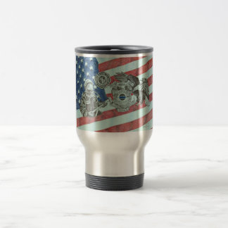 Patriotic First Responder Reisebecher