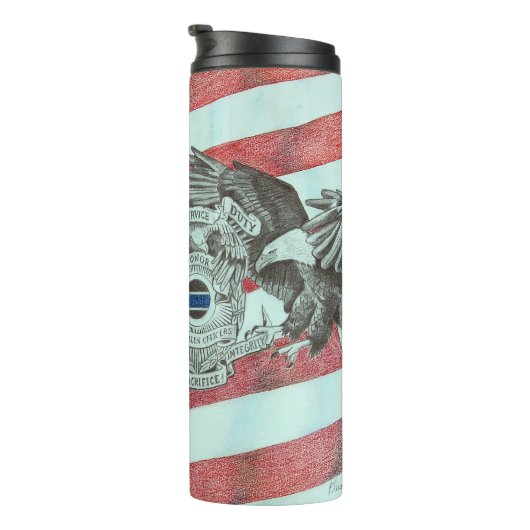 Patriotic First Responder Thermosbecher (Nach rechts gedreht)