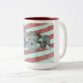 Patriotic First Responder Zweifarbige Tasse (VorderseiteRechts)