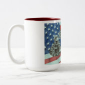 Patriotic First Responder Zweifarbige Tasse (Links)