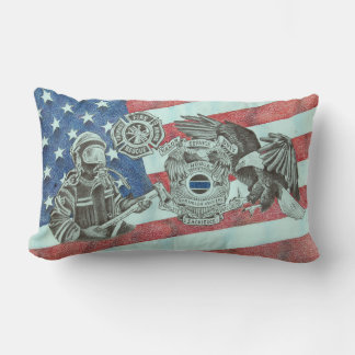 Patriotic First Responders Lendenkissen