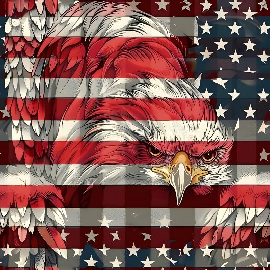 Patriotic Flag Blanket Eagle Pride for the Fourth Fleecedecke