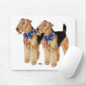 Patriotic Flag Duo Mousepad (Mit Mouse)