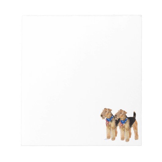 Patriotic Flag Duo Notizblock (Vorderseite)