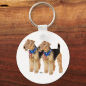 Patriotic Flag Duo Schlüsselanhänger (Vorderseite)