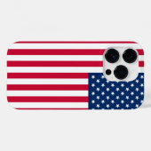 Patriotic Flag iPhone Case (Rückseite (Horizontal))
