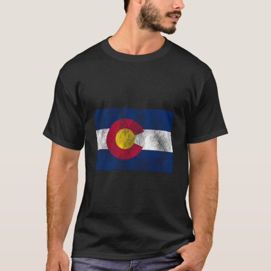Patriotic Flag Of Colorful Colorado T-Shirt (Vorderseite)