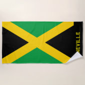 Patriotic Flag of Jamaica Strandtuch (Vorderseite)
