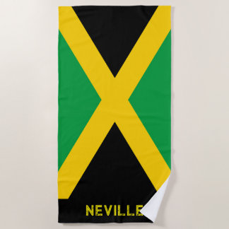 Patriotic Flag of Jamaica Strandtuch