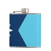 Patriotic flask with Flag of Minnesota, USA Flachmann (Vorderseite)