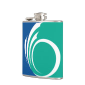Patriotic flask with Flag of Ottawa, Canada Flachmann (Links)