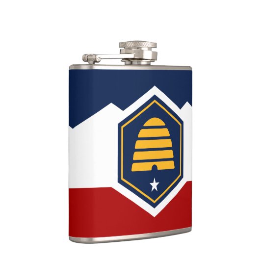 Patriotic flask with Flag of Utah, USA Flachmann (Rechts)