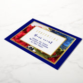 Patriotic Floral Folieneinladung (Gedreht)