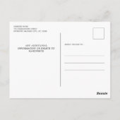 Patriotic Floral Red White Blue Party Abschluss S Postkarte (Rückseite)