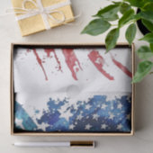 Patriotic Floral Seidenpapier (Geschenk)
