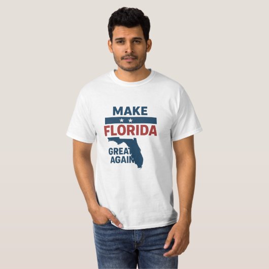 Patriotic Florida Design – “Make Florida Great '' T-Shirt (Vorne ganz)
