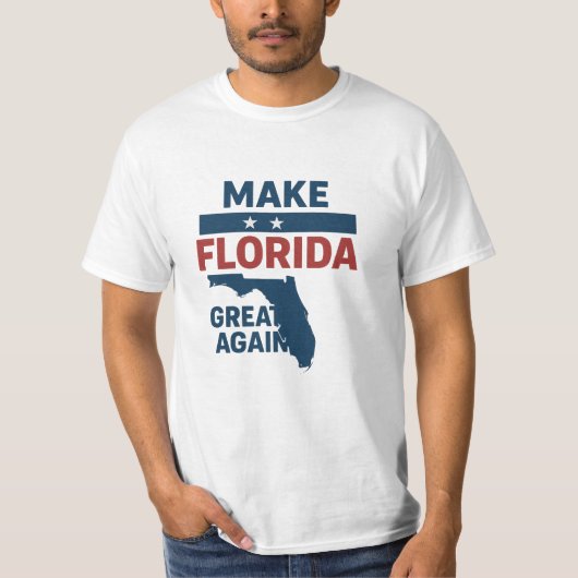  Patriotic Florida Design – “Make Florida Great '' T-Shirt (Vorderseite)