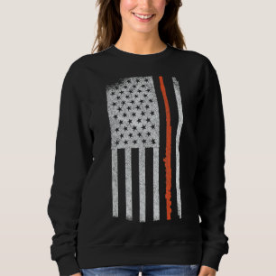 Patriotic Flute Funny Flute Player Flutist Retro 1 Sweatshirt