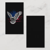Patriotic Flying Bird American Flag Eagle Visitenkarte (Vorne/Hinten)