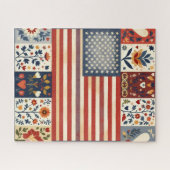 Patriotic Folk Art Puzzle (Horizontal)