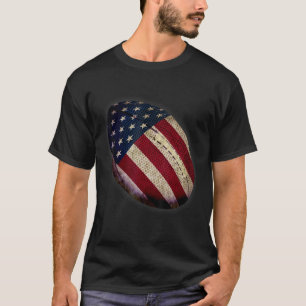 Patriotic Football 4. Juli Männer USA Fl T-Shirt