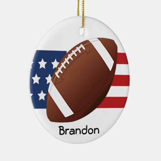 Patriotic Football Design Ornament (Rechts)