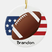 Patriotic Football Design Ornament (Vorne)