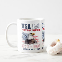 Patriotic Freedom America's 250th Anniversary Kaffeetasse