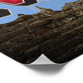 Patriotic Freedom Graffiti Poster (Ecke)