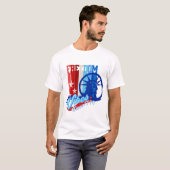 Patriotic Freedom Vibes USA T-Shirt (Vorne ganz)