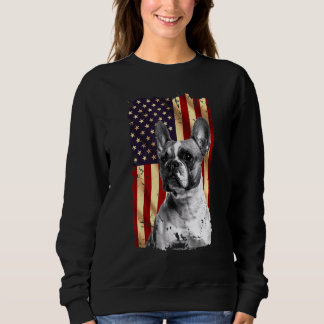 Patriotic French Bulldog American Flag 4. Juli Do Sweatshirt