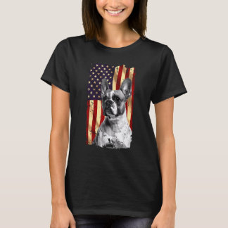 Patriotic French Bulldog American Flag 4. Juli Do T-Shirt