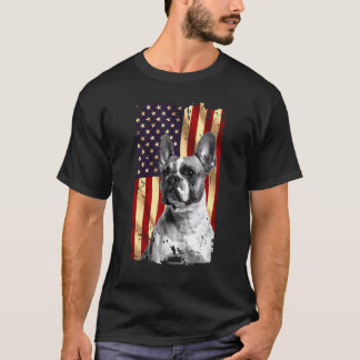 Patriotic French Bulldog American Flag 4. Juli Do T-Shirt